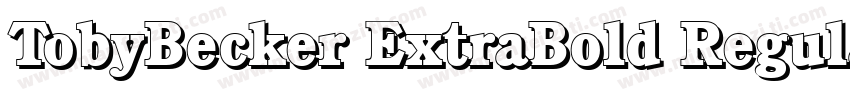 TobyBecker ExtraBold Regular字体转换